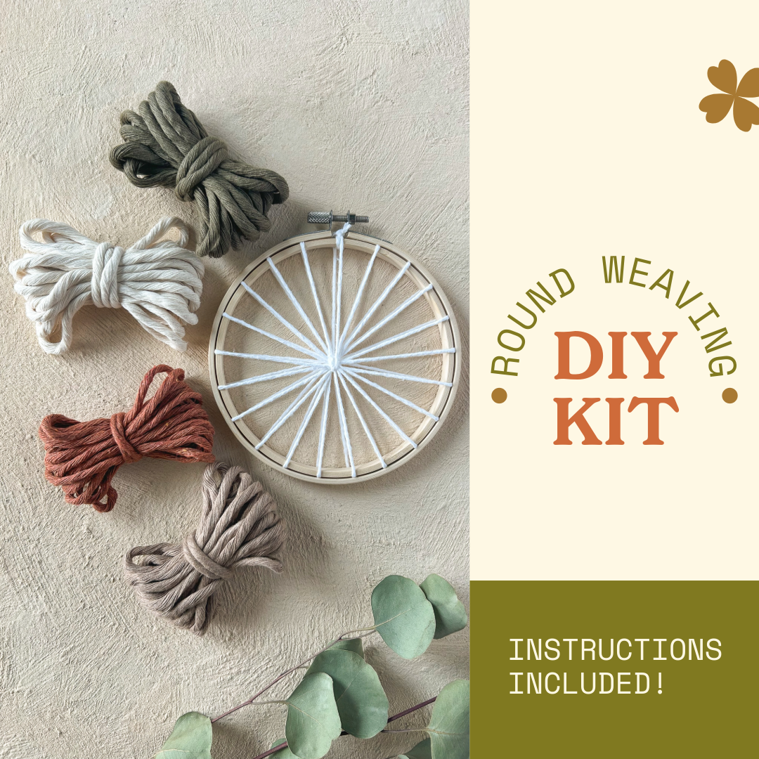 Winter DIY Round Weaving Kit | Beginner Friendly
