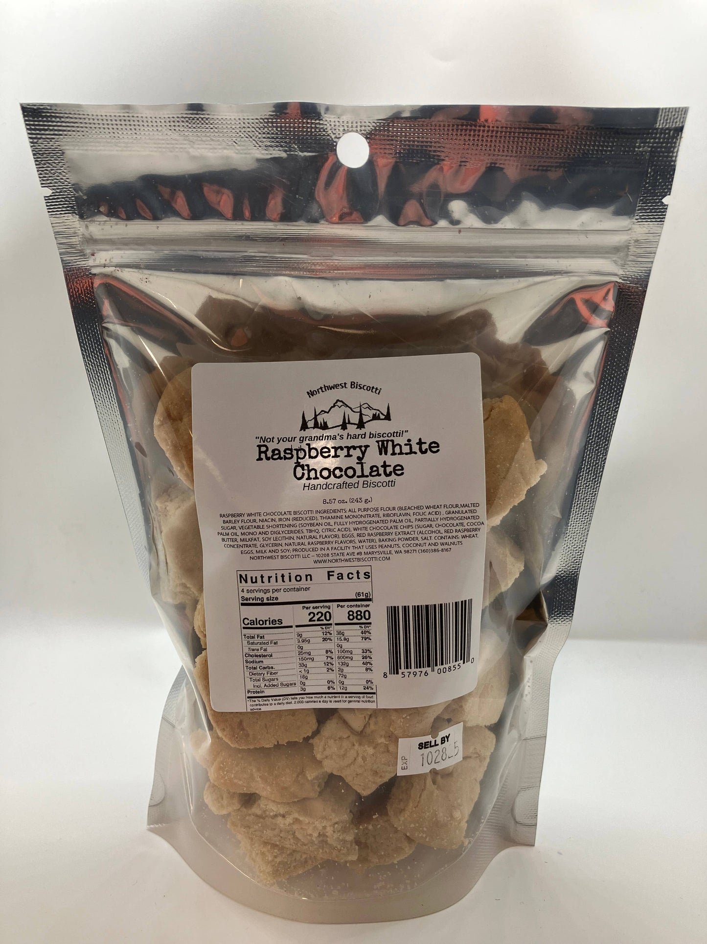 Raspberry White Chocolate Bites