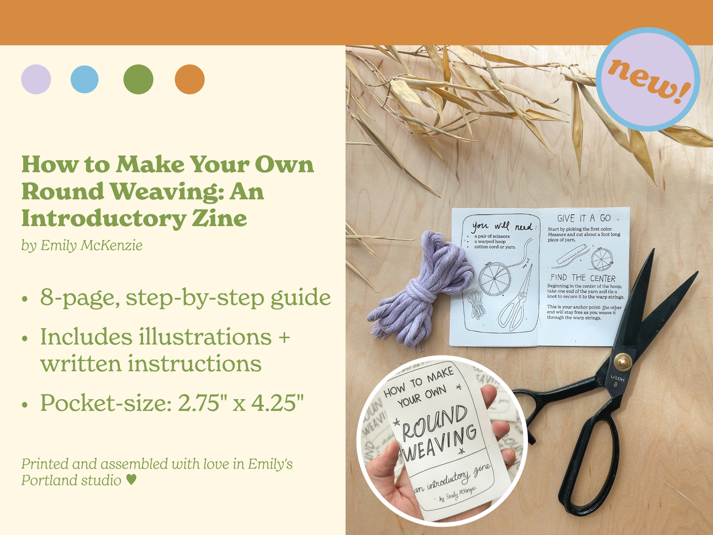 Summer DIY Round Weaving Kit | Beginner Friendly