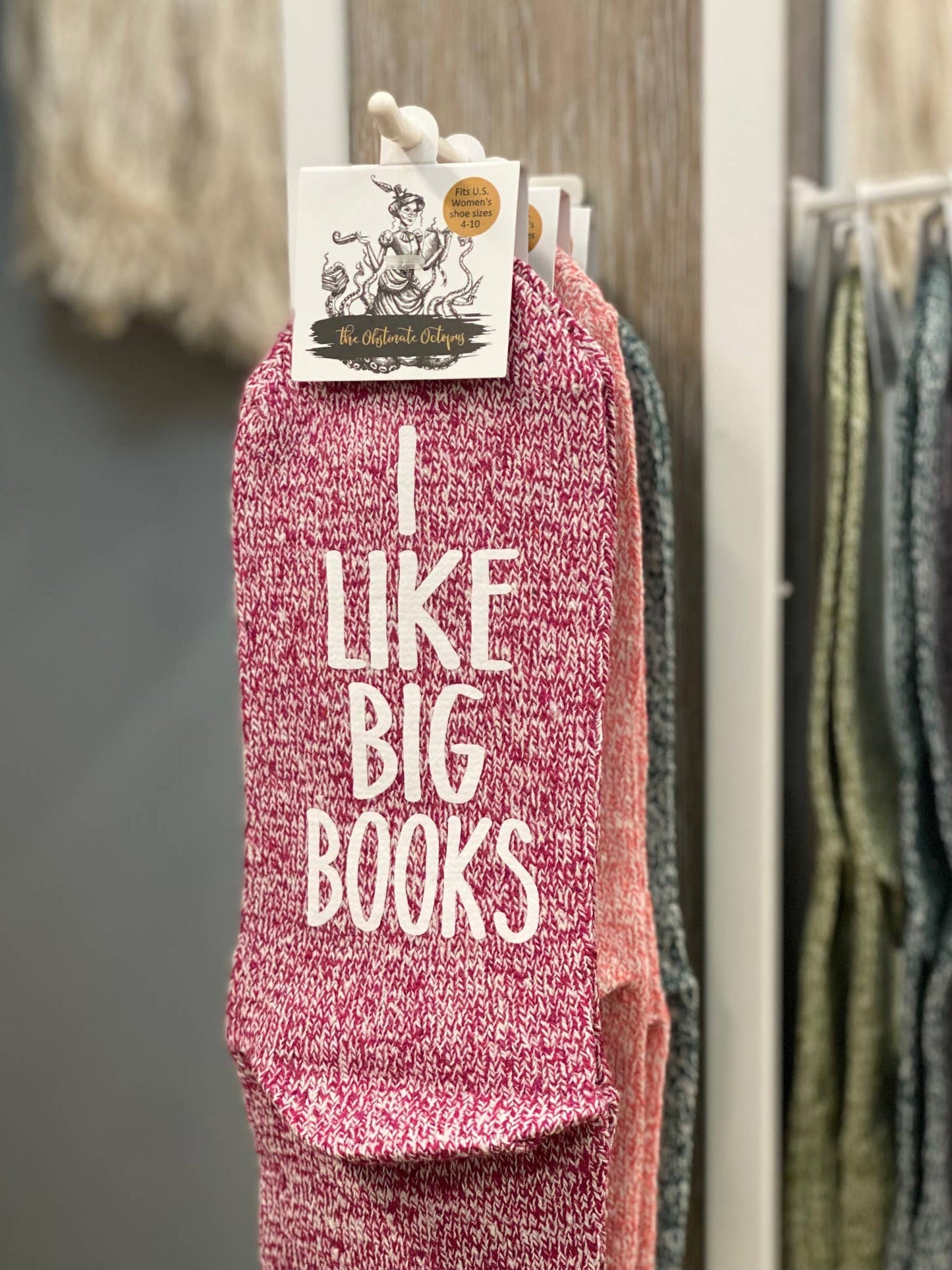 "On A Date With My Book Boyfriend" Women's Reading Socks