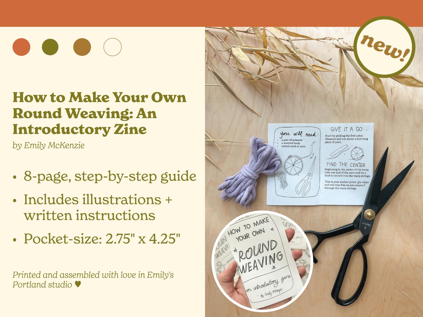 Winter DIY Round Weaving Kit | Beginner Friendly