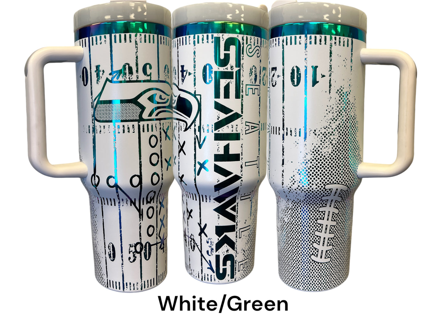 Seahawks - field - Engraved Tumbler 40oz