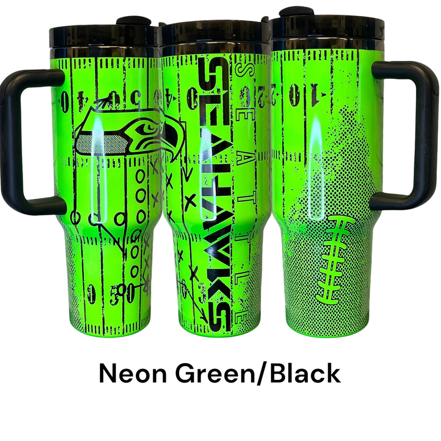 Seahawks - field - Engraved Tumbler 40oz