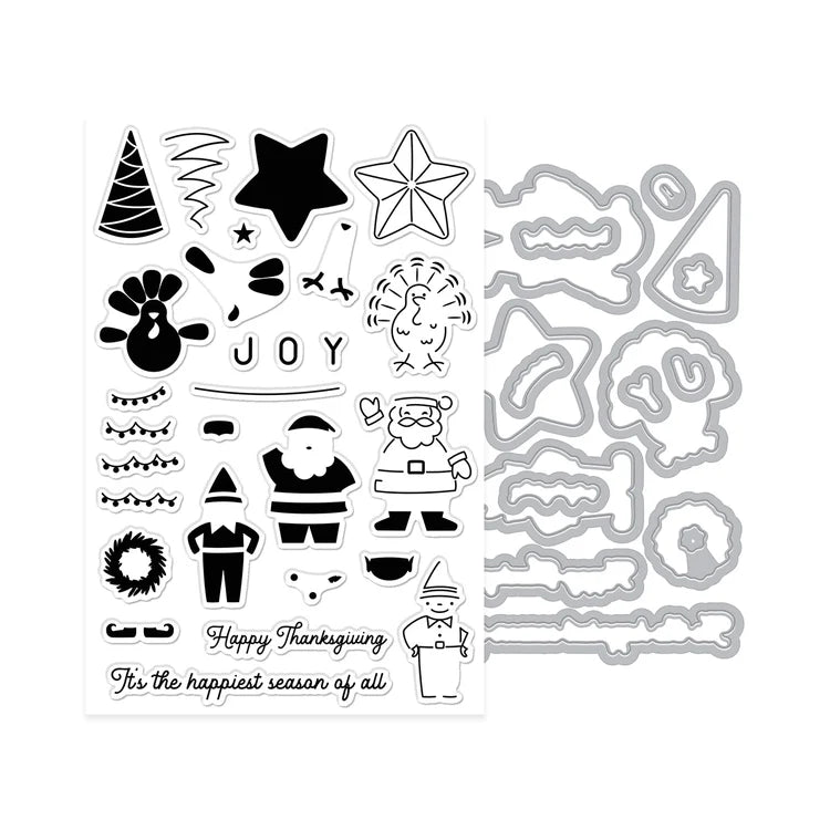 On Parade Stamp & Cut Set
