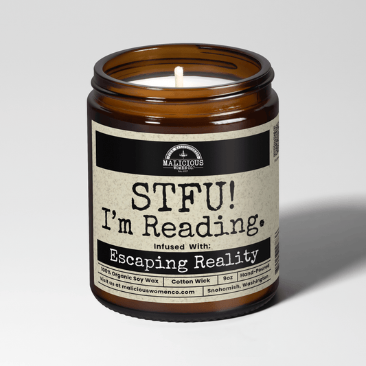 STFU I’m Reading 9oz Funny Candle Malicious Women Co