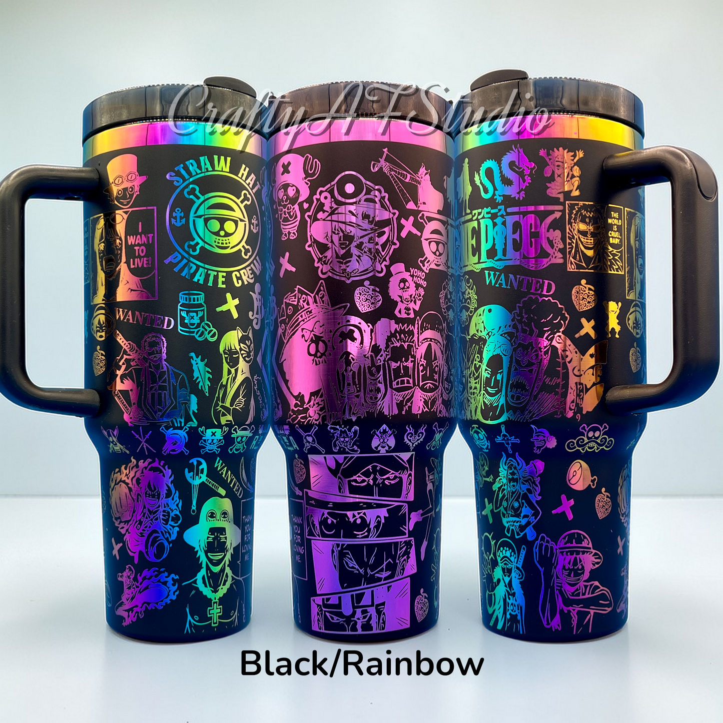 Straw Hat Pirates Anime Manga series Laser Engraved Tumbler 40oz