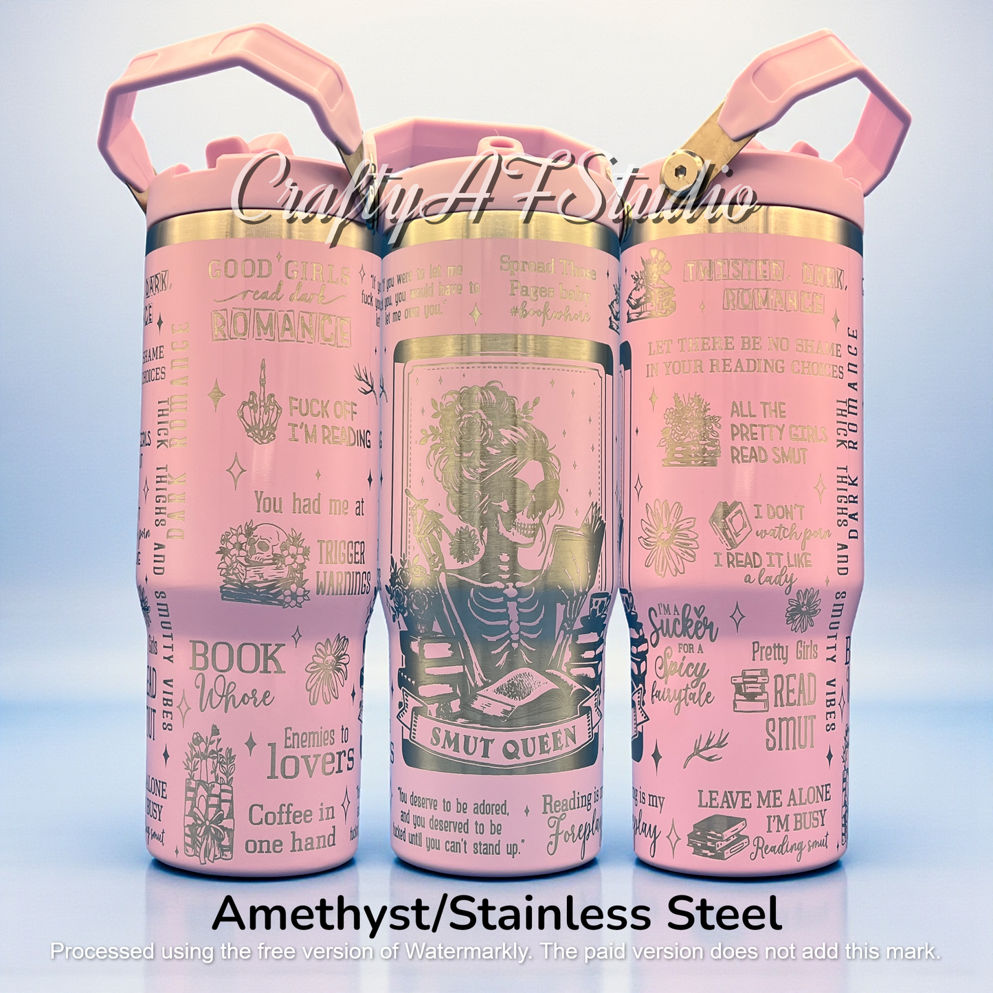30oz Smut Queen Laser Engraved Tumbler  | Romantasy | Fantasy | Dirty books | Book Quotes