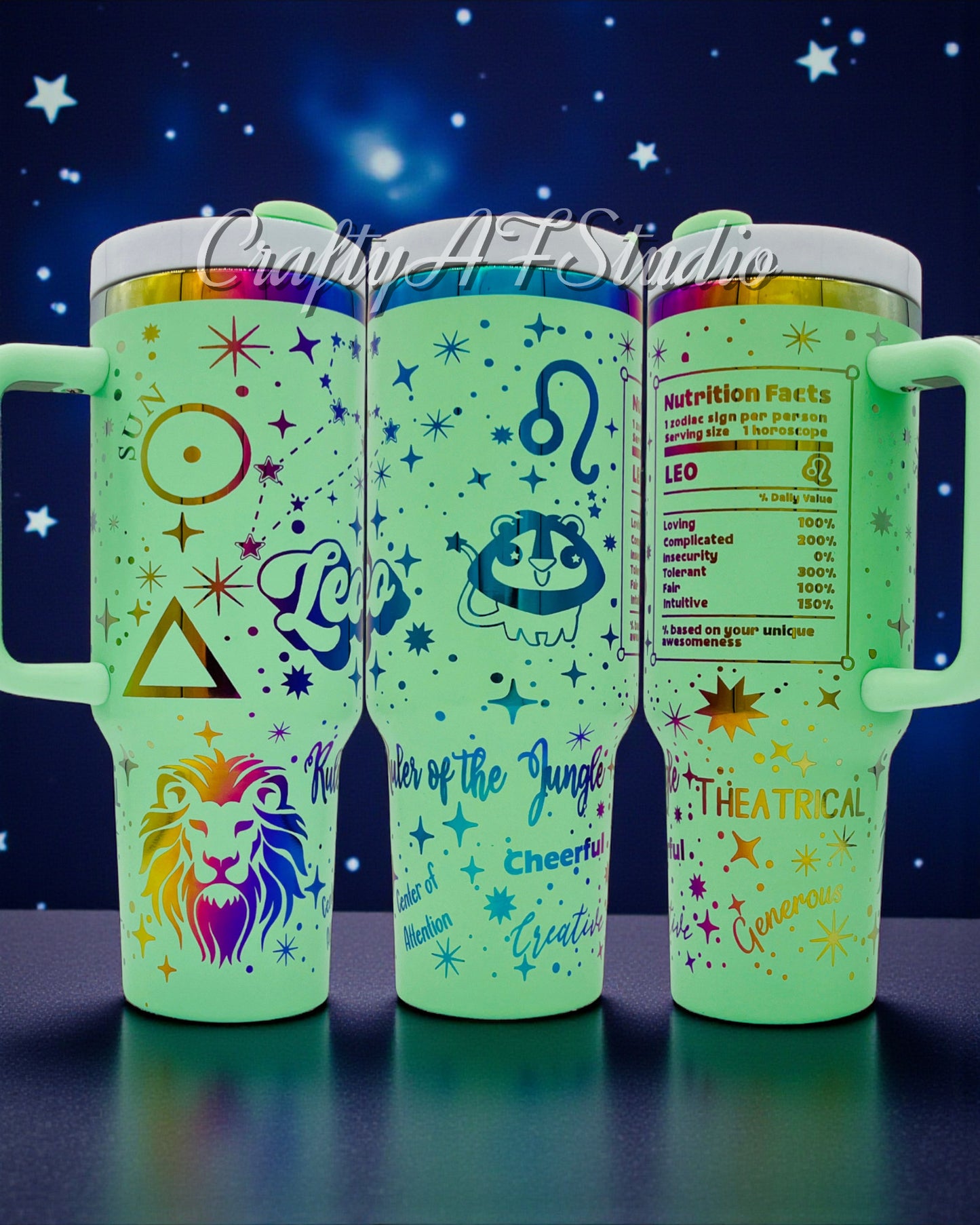 Leo - Zodiac Astrological signs series Digital File for Laser Engraved Tumblers