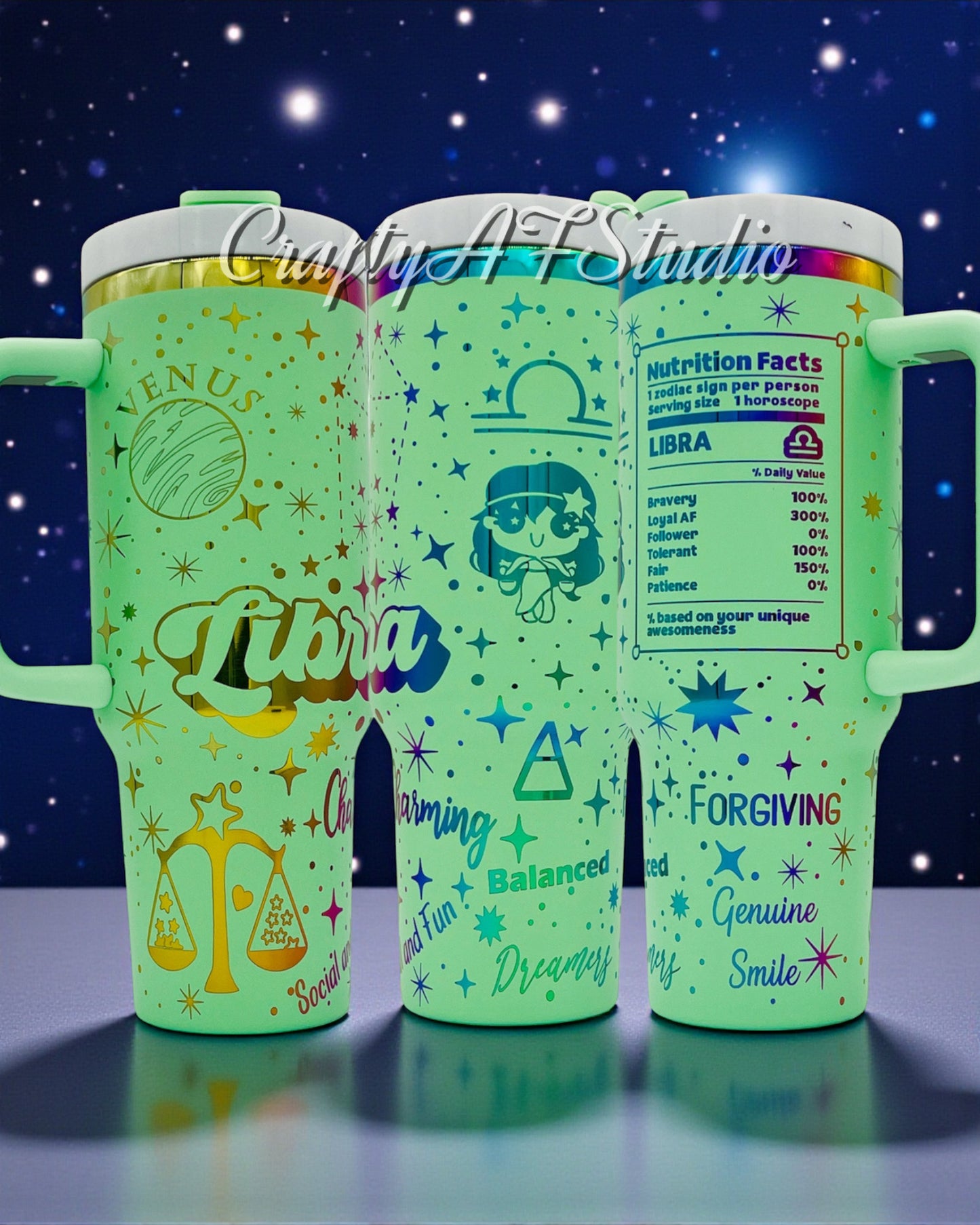 Libra - Zodiac Astrological signs series Digital File for Laser Engraved Tumblers