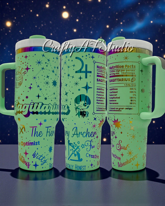 Sagittarius - Zodiac Astrological signs series Digital File for Laser Engraved Tumblers