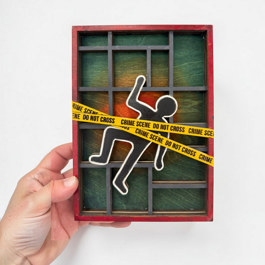 Crime Scene Mini Bookshelf