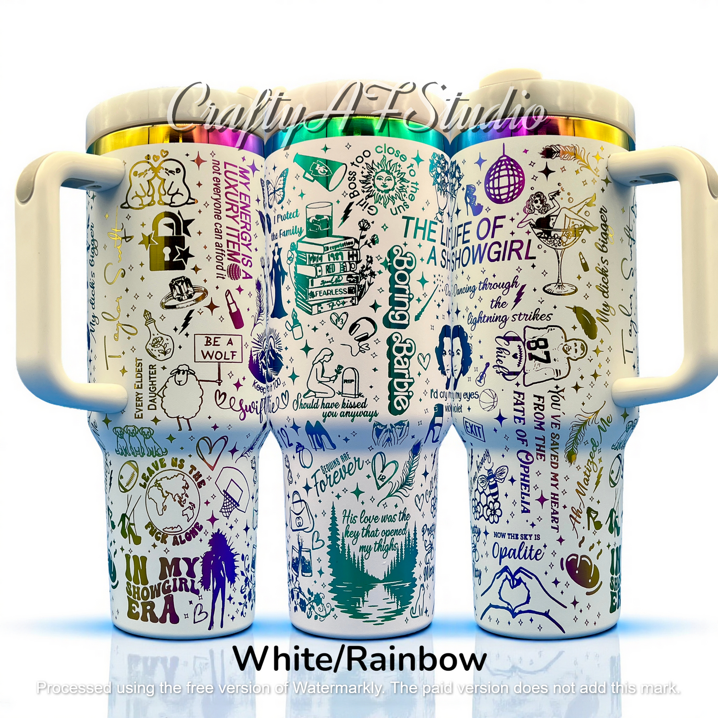 40oz Taylor Swiftie - "Life of a Showgirl" themed laser engraved Tumbler