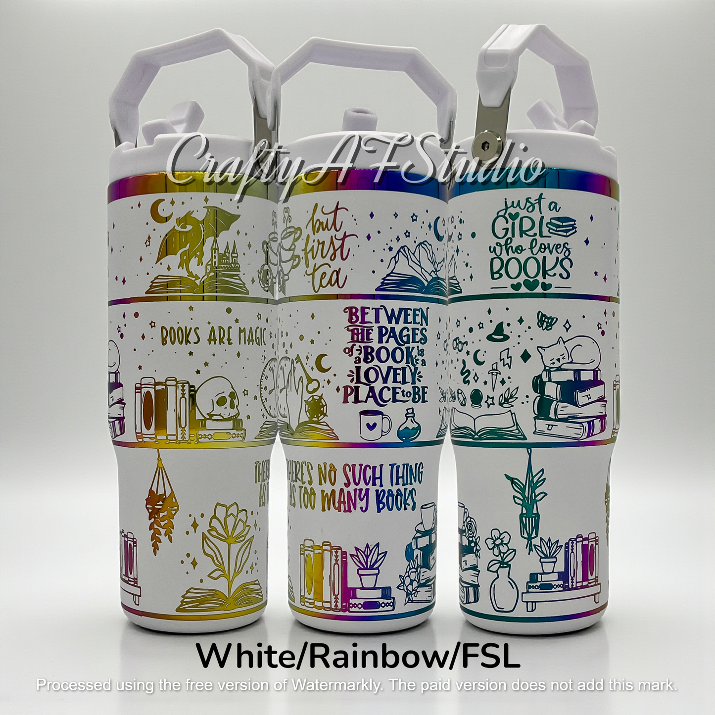 30oz Books are Magic laser engraved tumbler Fantasy Romance romantasy All Ages