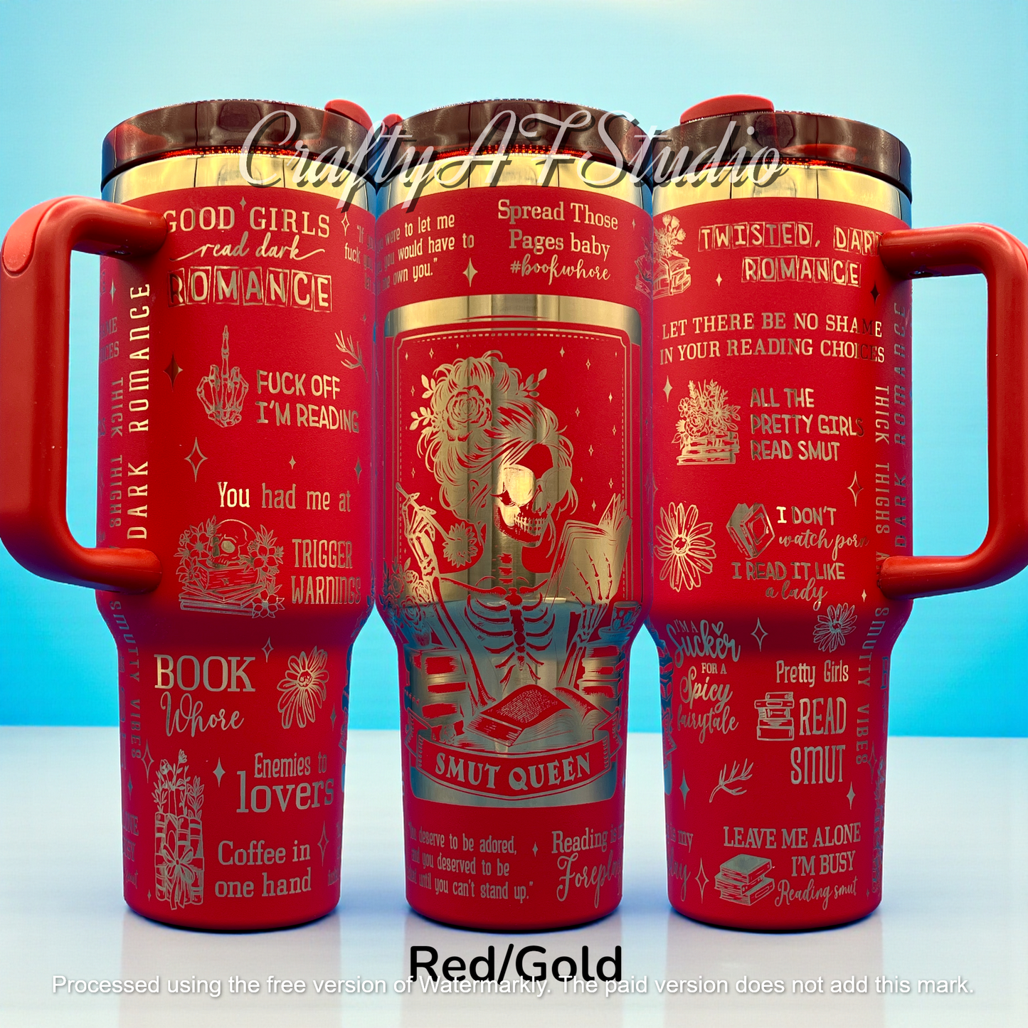 40oz Smut Queen Laser Engraved Tumbler  | Romantasy | Fantasy | Dirty books | Book Quotes
