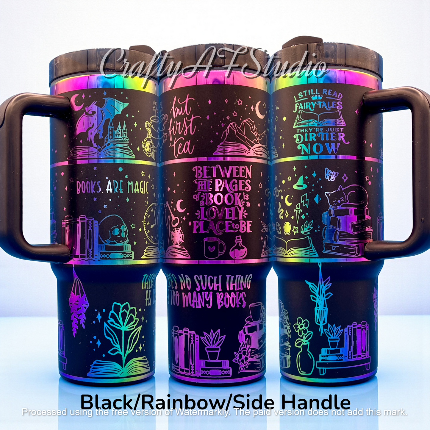 30oz Books are Magic - laser engraved tumbler Fantasy Romance Romantasy