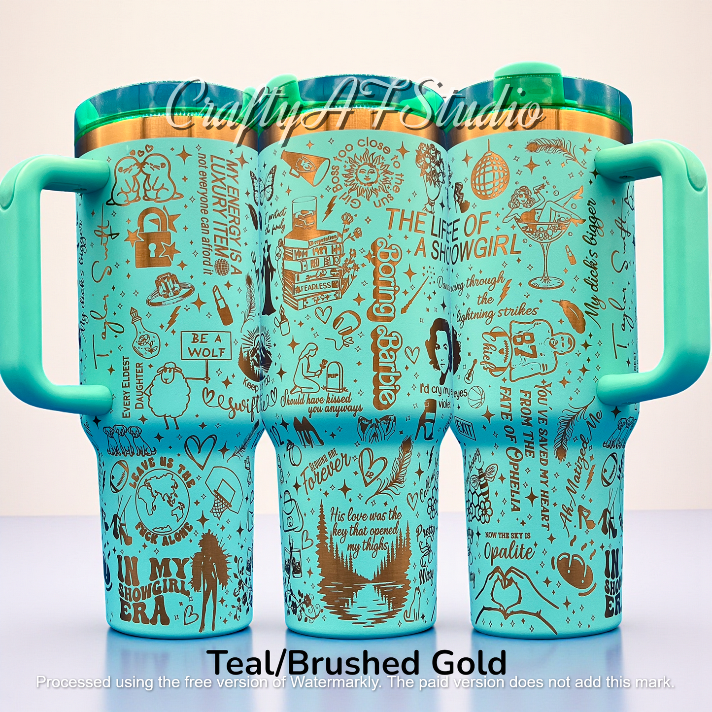 40oz Taylor Swiftie - Life of a Show Girl themed laser engraved Tumbler