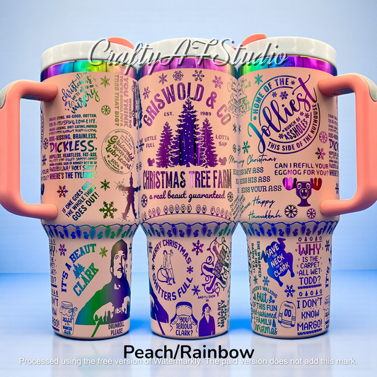 40oz Griswold Christmas Vacation Themed Laser Engraved Tumbler