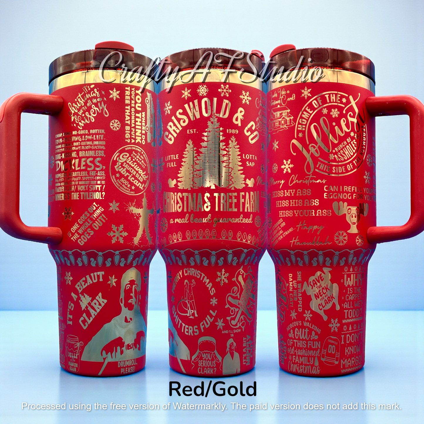40oz Griswold Christmas Vacation Themed Laser Engraved Tumbler