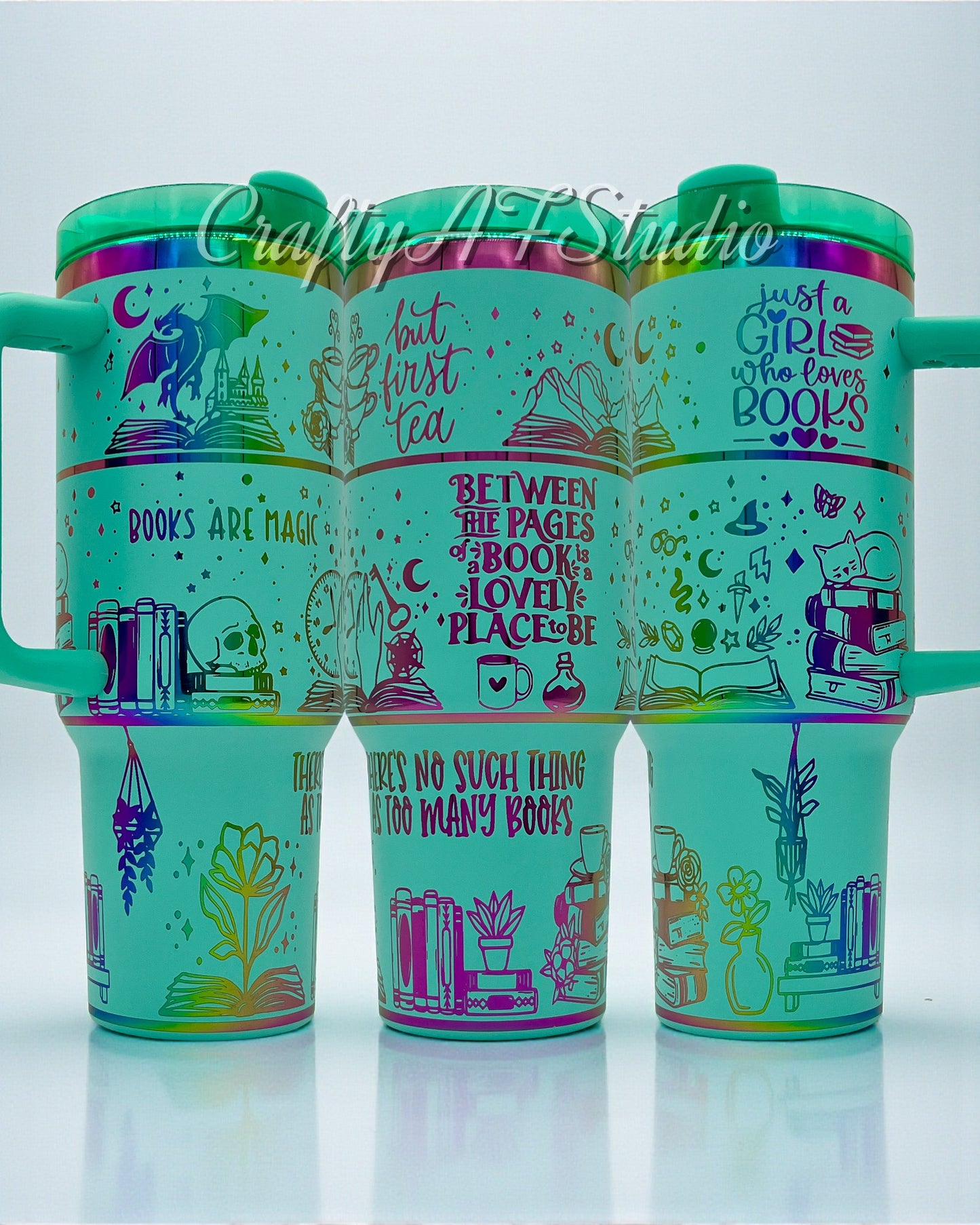 Book Lover - Books are magic - All Ages -  Digital File for Laser Engraved Tumblers