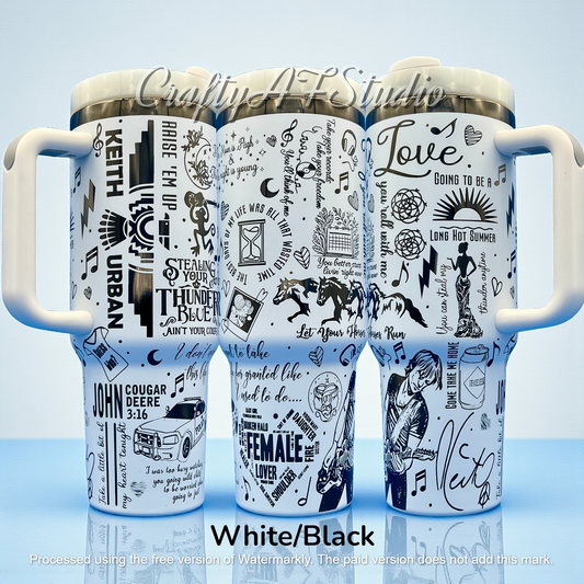 Keith Urban - County Musician Full Wrap - 40oz - Digtal File KU