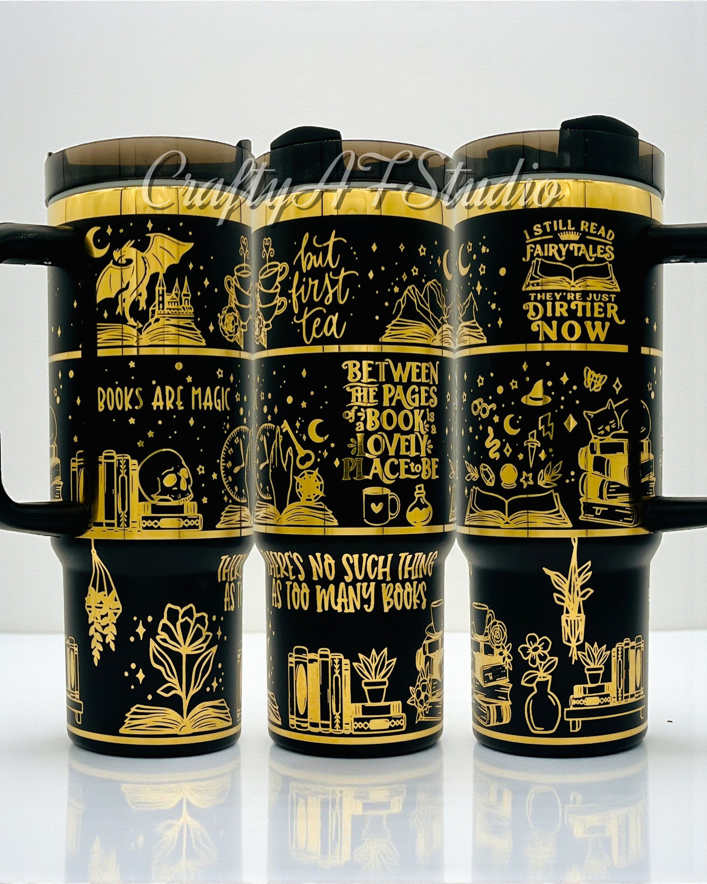 Book Lover - Books are magic - Dirtier Version -  Digital File for Laser Engraved Tumblers