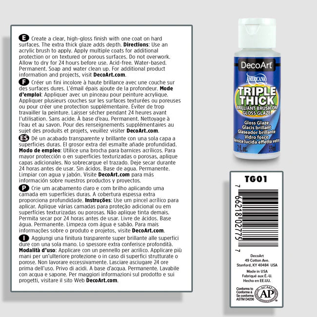 DecoArt - Triple Thick Gloss Glaze