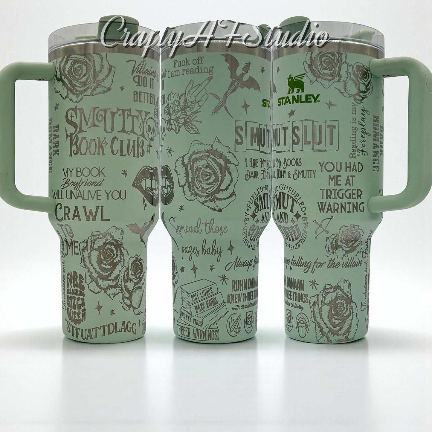 40oz Authentic Stanley Smutty Book Club Laser Engraved Tumbler