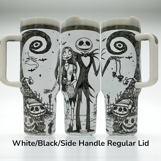 30oz Jack and Sally NBC Laser Engraved Tumbler