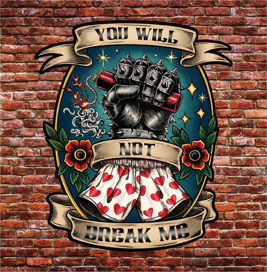 DCC "You Will Not Break Me" Sticker