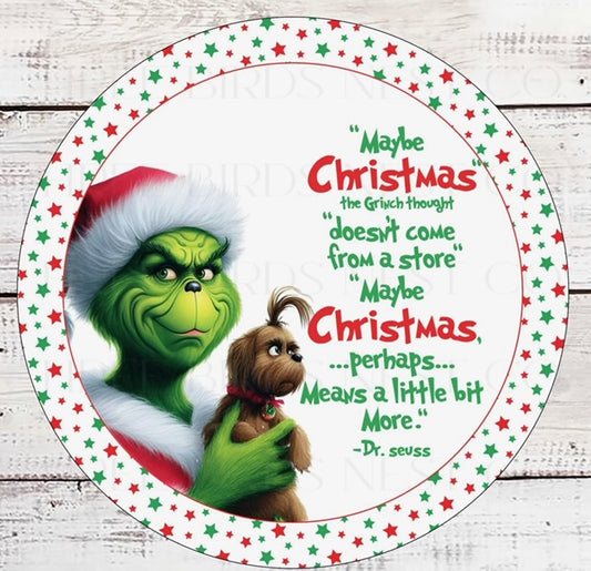 Grinch Wreath with Donna
