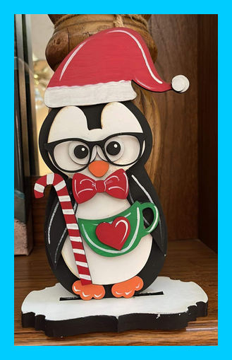 Penguin and Reindeer Shelf Sitter
