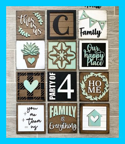 Family Themed Tiles (Formerly Squares)
