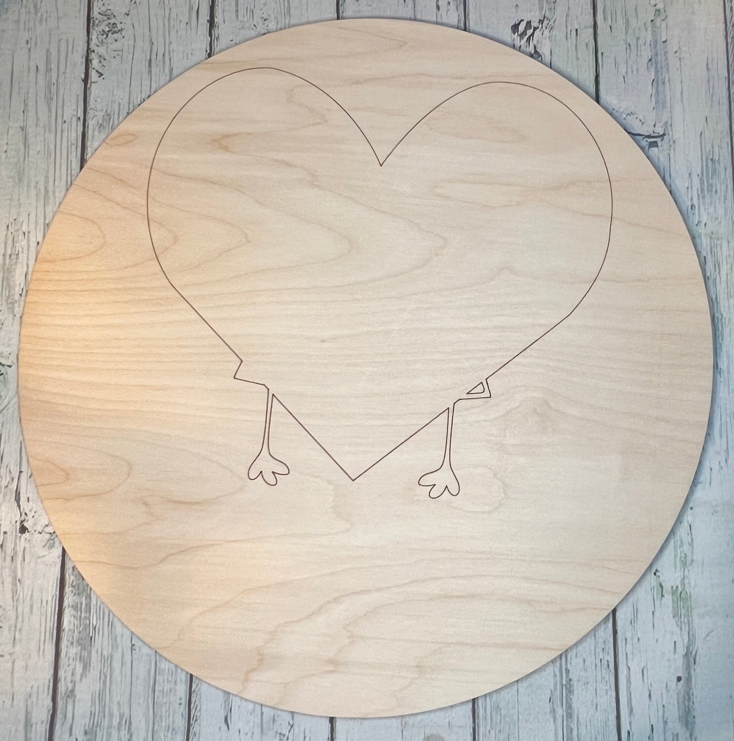 Flamingo Love - DIY Blank Wood Round Kit