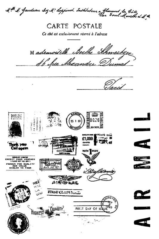 Air Mail - Clear stamps