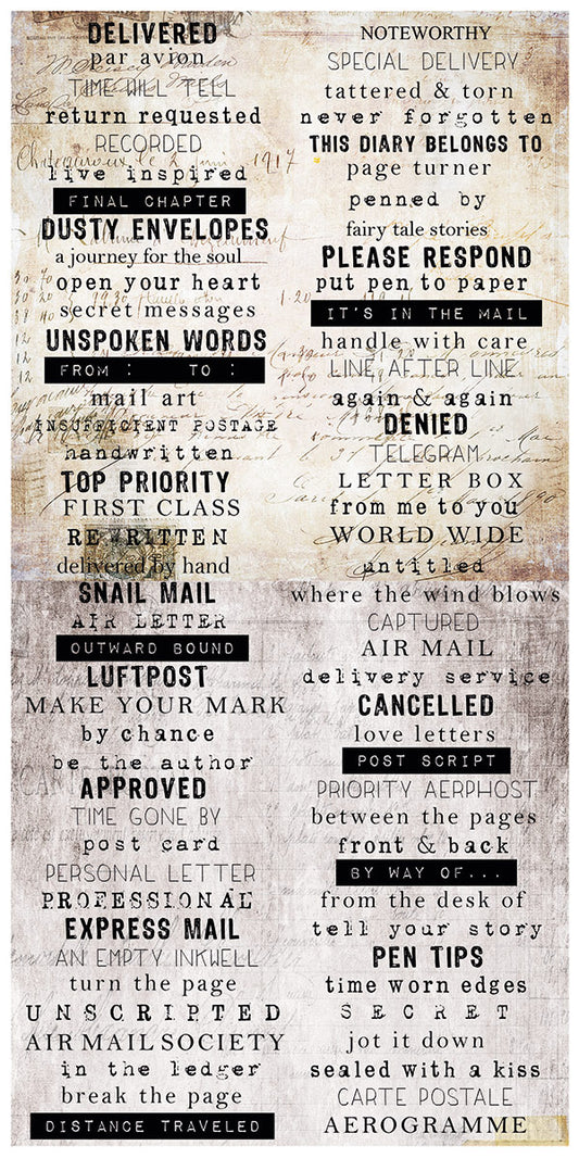 Air Mail - Word Stickers 6x12