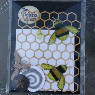 Saffron Die-Cut Bees