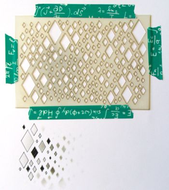 Diamond Confetti Stencil