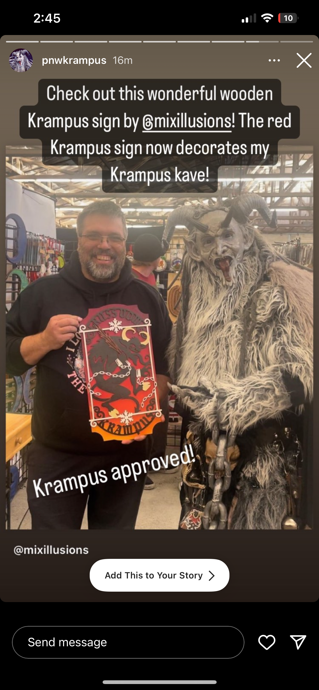 Large Krampus Sign