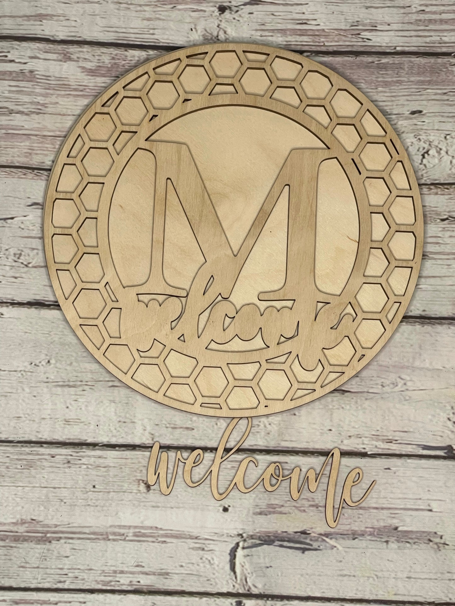 Monogram Welcome Blank