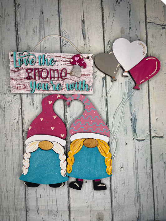 Gnome Valentine Sign Gnome Sign Tiered Tray Valentines Day -  Israel