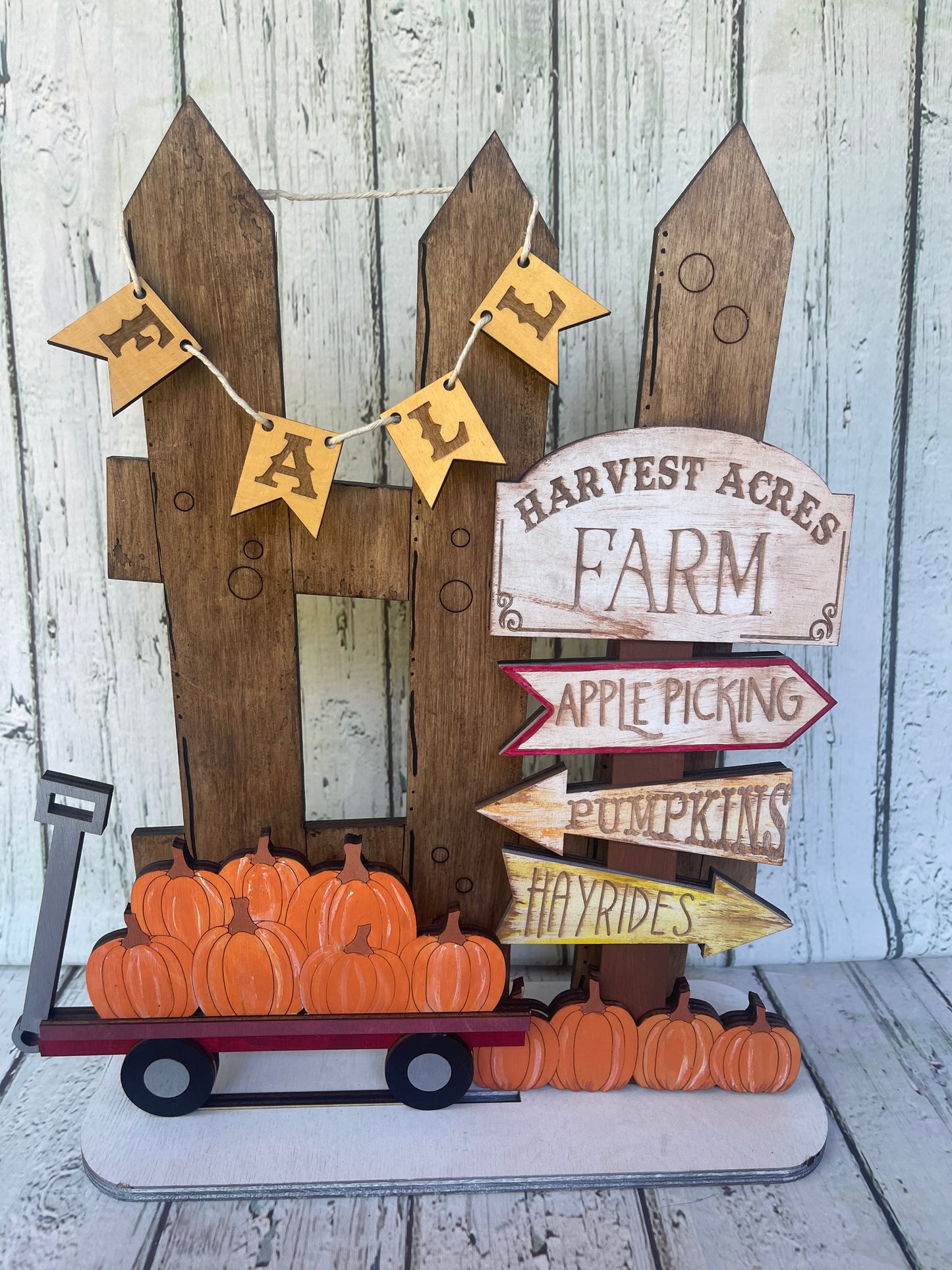 Fall Pumpkin Fence Decor