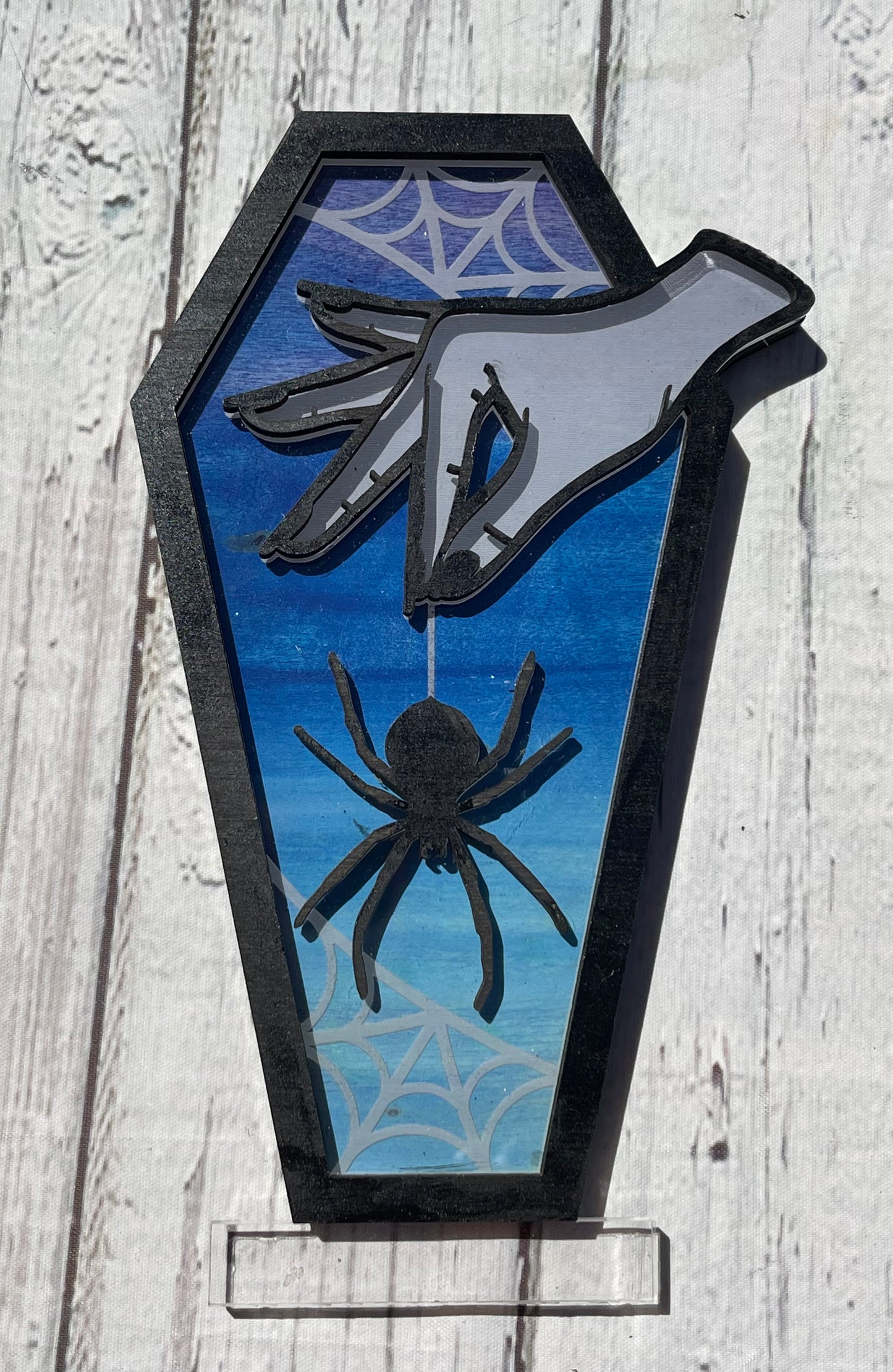 Lighted Spider Coffin Hand