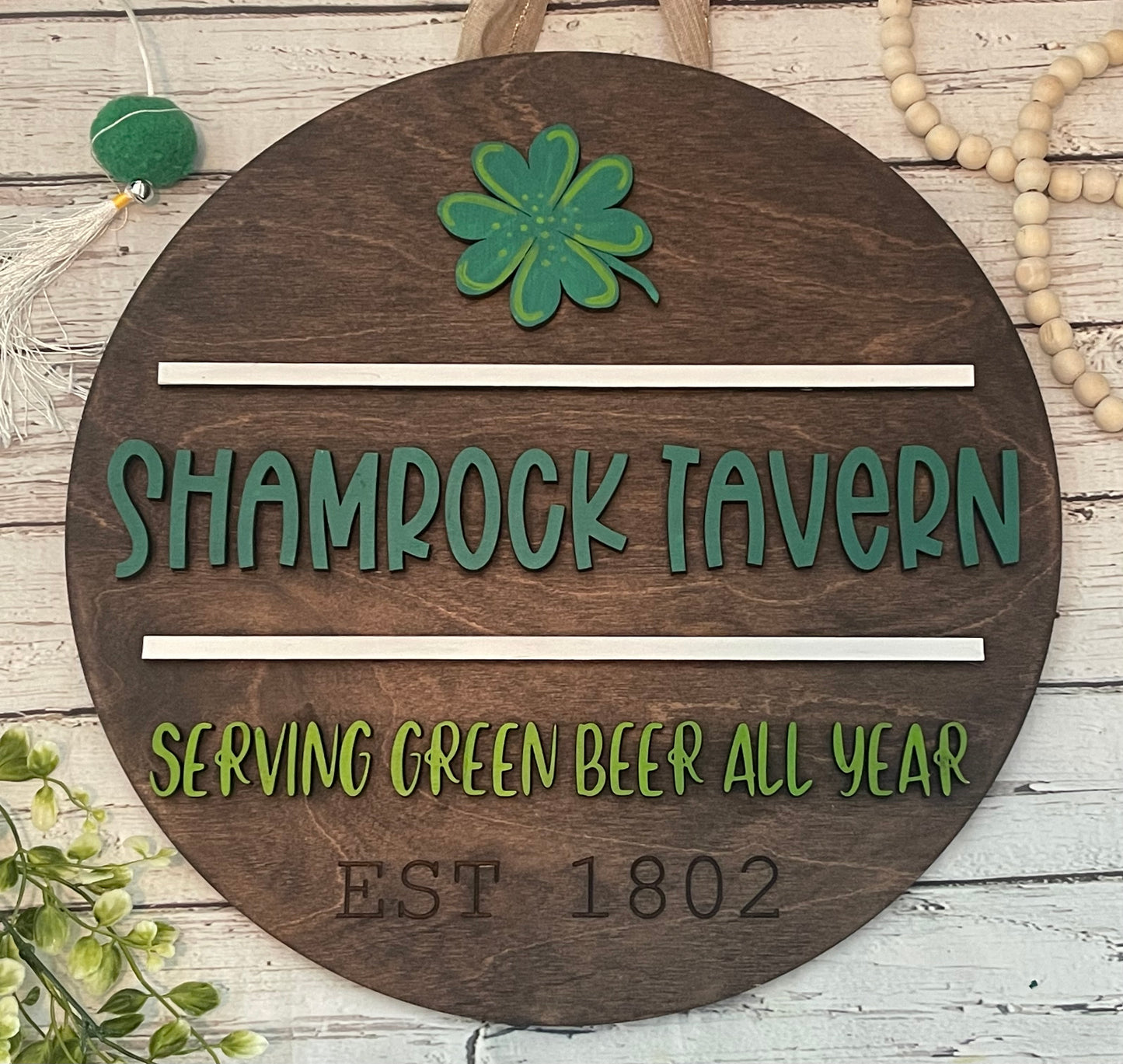 Shamrock Tavern Door Hanger