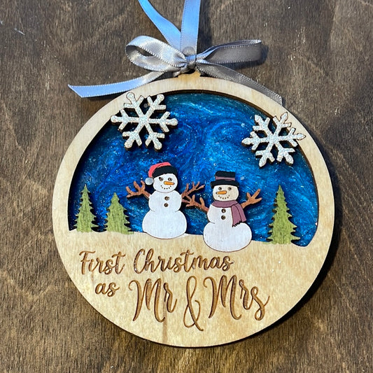 Snowman Ornament Acrylic Blank – Hey There Crafty LLC